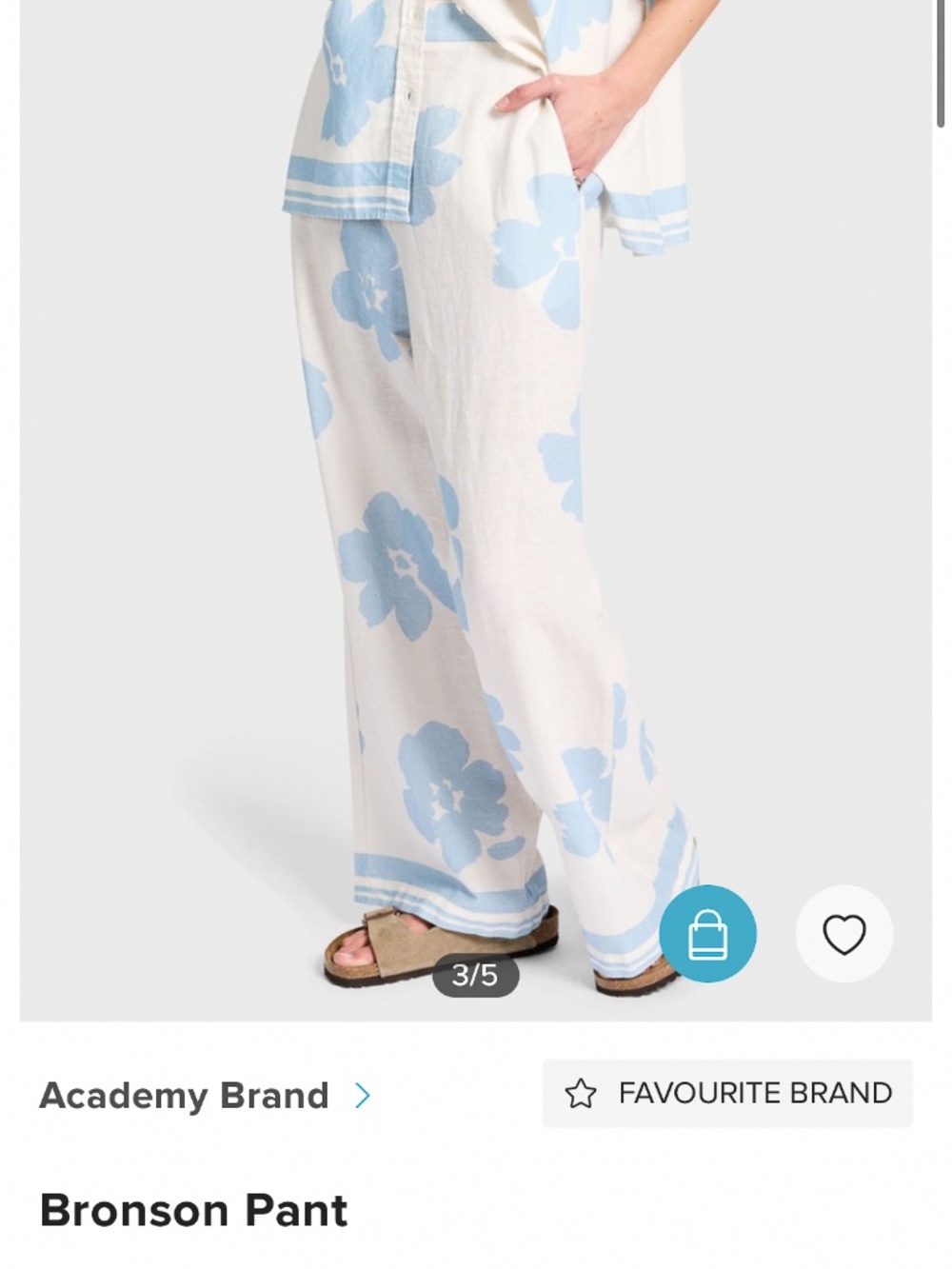 Academy Women -  - NWT - Bronson Pant - High Rise, Wide Leg, Linen Blend